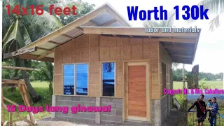 Worth 130k labor and materials 14x16 feet with 2 bedrooms, 1T&B / Half concrete half Amakan