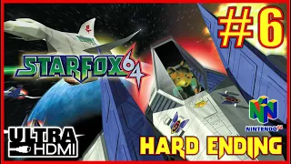 STARFOX 64 [UltraHDMI N64] Walkthrough Part 6 - ENDING HARD ROUTE 100% Walkthrough -No Commentary