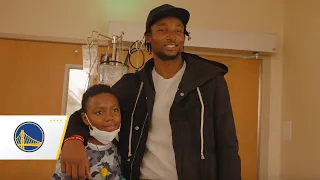 Jonathan Kuminga Surprises Kids at the Hospital During the Holidays