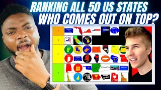 🇬🇧BRIT Reacts To RANKING ALL 50 US STATES - BATTLE ROYALE - WHAT STATE COMES OUT ON TOP?