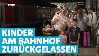 Vater muss Kinder am Bahnsteig stehen lassen