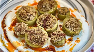 Turkish Stuffed Zucchini Recipe ! You'll Love ! Mükemmel Katıklı Dolma Tarifi ! Bitlis Yöresinden !
