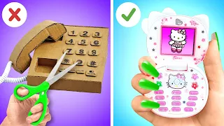 Annem Bana DIY Kitty Telefon Yaptı 😺🤩 La La Life'tan Ebeveynlik Hack'leri ve El Sanatları