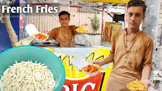 18 Years Old Hard Working Afghani Boy Making Crispy French Fries | How To Make Perfect French Fries