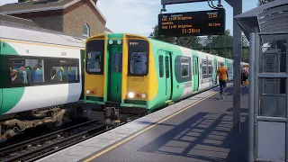 Train Sim World 2 BR Class 313 EMU braking quickly East Coastway