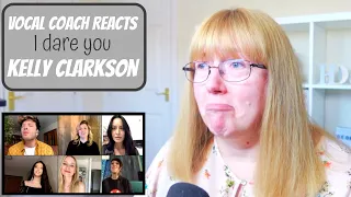 Vocal Coach Reacts to Kelly Clarkson 'I dare you' ft Blas Canto, Faouzia, Glasperlenspiel, Maya, Zaz