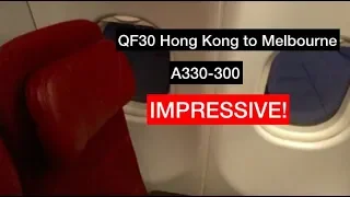 IMPRESSIVE ECONOMY CLASS! QANTAS QF30 Hong Kong to Melbourne