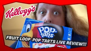 Kellogg's Limited Edition Fruit Loops Pop Tarts -LIVE REVIEW -
