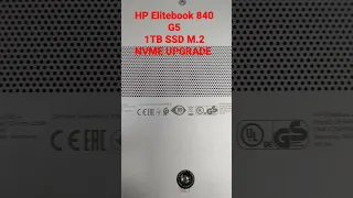 HP Elitebook 840 G5 SSD upgrade M.2 NvMe Samsung 980 & RAM upgrade