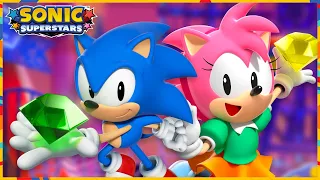 Sonic Superstars - Pinball Carnival Zone (Sonic and Amy gameplay)