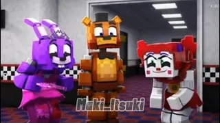 Circus baby y Bonnie bailan Sugar crash Remix