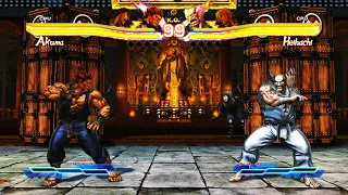Akuma & Ryu vs Heihachi & Ken (Hardest)  - Street Fighter X Tekken