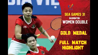 GOLD MEDAL BATTLE!! WD Badminton 31st Sea Games | RAHAYU/RAMADHANTI (INA) VS AIMSAARD/AIMSAARD (THA)