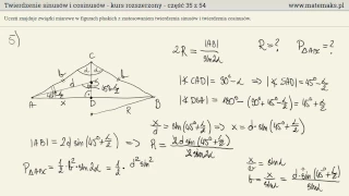 Twierdzenie sinusów i cosinusów - kurs rozszerzony