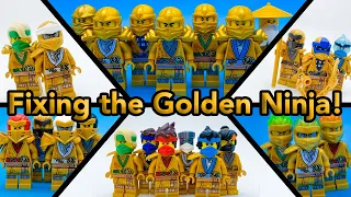 How to FIX the LEGO Ninjago Golden Ninja Minifigures!
