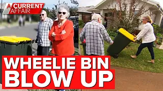 Neighbours at war over wheelie bin placement | A Current Affair