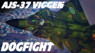 Swedish AJS-37 Viggen DOGFIGHT | BANDIT UNKNOWN | Digital Combat Simulator | DCS |