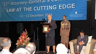 Fijian President HE Jioji Konrote opens Attorney General's Conference 2015.