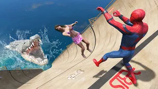 GTA 5 Crazy Ragdolls Spiderman Jumps/Falls #118 (Euphoria Physics & Fails)