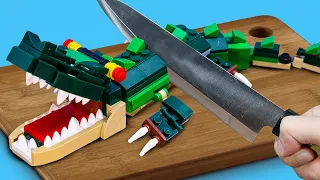 Lego Grilled Crocodile / Lego Food Stop Motion / Stop Motion Cooking & ASMR