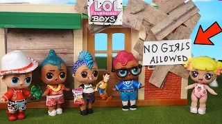 Punk Boi & NEW LOL Surprise Boys Wont Play with Baby Goldie! No Girls Allowed!