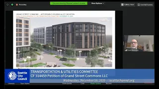 Seattle City Council Transportation & Utilities Committee 12/16/20