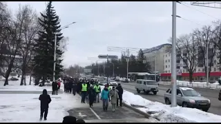 Попытки остановить шествие Уфа. Митинг