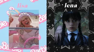 lisa or lena -barbie vs Wednesday addams edition 💖🖤