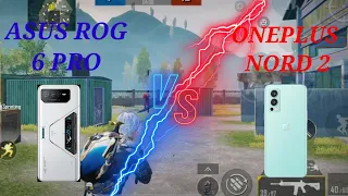 Asus Rog 6 Pro Vs OnePlus Nord 2 | #asus #asusrog6pro #bgmi #tdm #pubgmobile