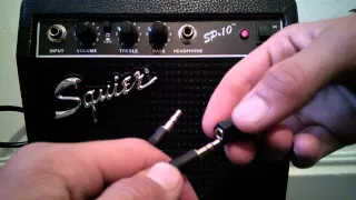 How to connect a phone to a guitar amp