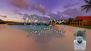 VR360 Aruba Sunset Beach Studios Depiction | Relaxation Music | Copyright Free