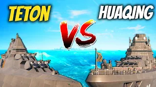 PAN SPATIAL TETON VS HUAQING - Which Is The Best Battleship Of Modern Warships?