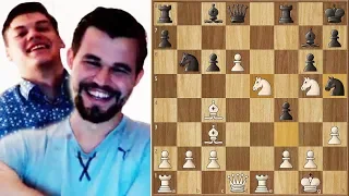 Magnus Carlsen and Random Guy off the Streets of Oslo vs agadmator