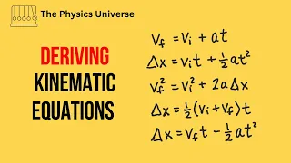 Deriving Kinematic Equations (UPDATED) - Kinematics - Physics