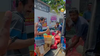 The happiness of vendors selling vegetables in Sri Lanka🥦🥺🤍#viral #subscribe #youtubeshorts