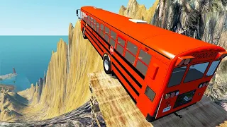 Mount Dirtshark High Speed Car Jumps #2 - BeamNG drive