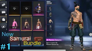 New Samurai Bundle And Exclusive Creates Opening #gamersrising #gaming #garenafreefire #gameplay