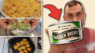 What to make with CANNED CHICKEN! 4 NEW easy & delicious recipes!