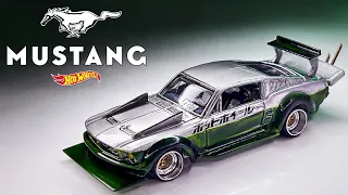 Modified 1967 Mustang Bosozoku Hot Wheels Custom Diecast