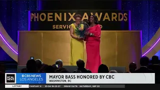 LA Mayor Karen Bass honored with award from Congressional Black Caucus