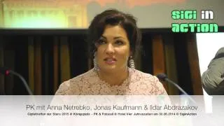 PK Anna Netrebko, Jonas Kaufmann & Ildar Abdrazakov "Gipfeltreffen der Stars" in Munich