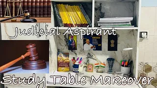 Desk Makeover | judicial aspirant vlog 👩‍⚖️| #judiciary #djs #rjs