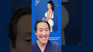 Is Kim Kardashian’s Butt REAL? A Plastic Surgeon’s Assessment! #shorts #kimkardashian