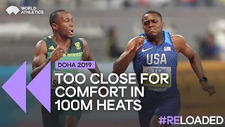 Explosive 100m heats in Doha | Men's 100m heats Doha 2019