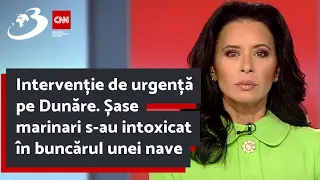 Intervenție de urgență pe Dunăre. Șase marinari s-au intoxicat în buncărul unei nave