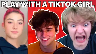 Tommy and Wilbur play with a TikTok girl Minecraft live