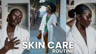 My Skincare routine | glowing skin routine | darkskin women skincare | products link in description