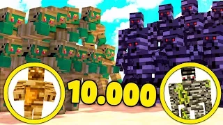 10000 MUMIEN VS 10000 GOLEM MUTANTEN