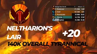 Neltharion's lair +20 fury Warrior POV 140k overall dragonflight 10.1.5 season 2