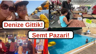 Turkiye Tatili! Kusadasi Semt Pazari! Baba-Ogul Kapismasi!#hollandadanatesailesi #silayolu